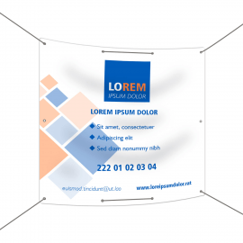Striscione Pvc mt.1x1