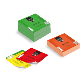 Etichette cm.5x5 adesiva fluorescente