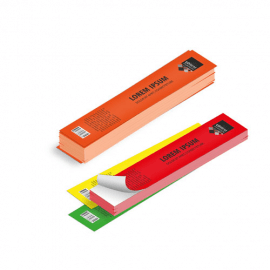 Etichette cm.3,5x21 adesiva fluorescente