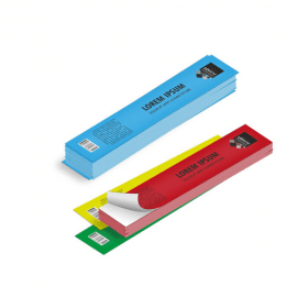 Etichette cm.5,1x42 adesiva colorata