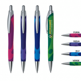 Penna a scatto soft touch