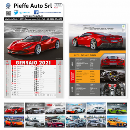 Calendario Illustrato Auto Sportive