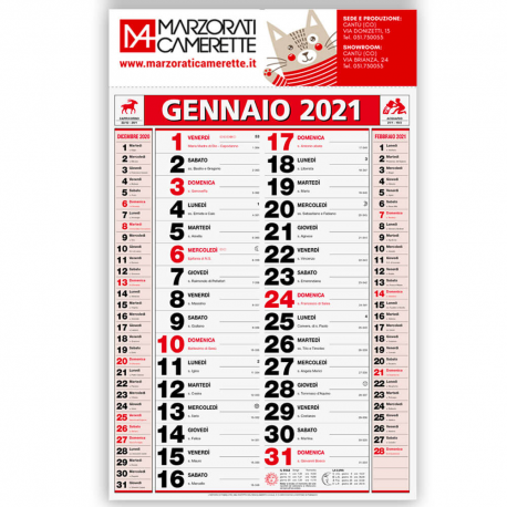 Calendario Olandese classico Calendario Olandese classico