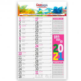 Calendario Olandese Fluo