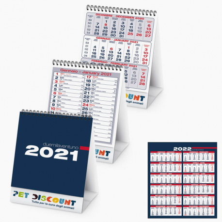 Calendario 13,5x18,5 - fogli 13