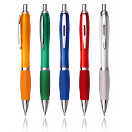 Penna a scatto in plastica/metallo