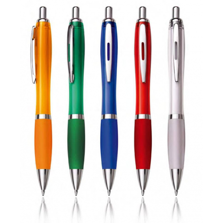 Penna a scatto in plastica/metallo