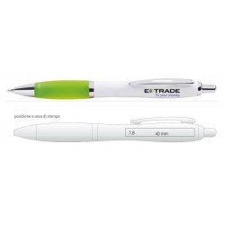 Penna a scatto in plastica e metallo